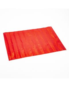 Individual plástico navideño con textura 45x30cm rojo