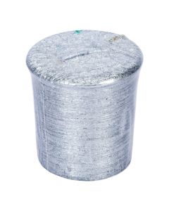 Candela navideña plateada compacta