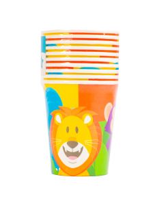 Vaso cartón carnival 9oz 10und animales