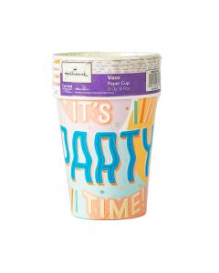 Vaso cartón it´s party time! 9oz 6und
