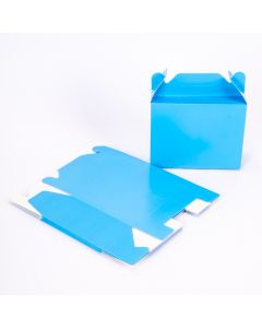 Caja cartón lisa 8und celeste