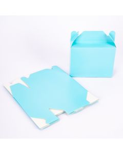 Caja cartón lisa 8und celeste