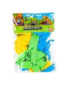 Globos estampados Minecraft