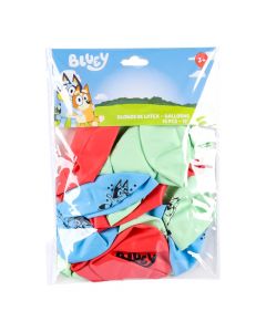 Globo latex estampado Bluey 12pulg +3a surtido