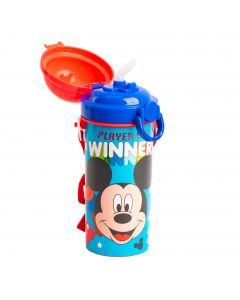 Envase plástico estampado Mickey Mouse y amigos con tira colgante