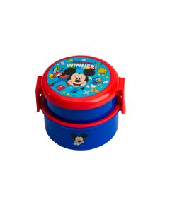 Recipiente plástico estampado Mickey Mouse 3pzas