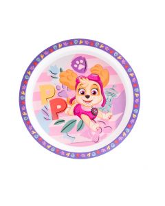 Plato plástico plano estampado Skye Paw Patrol 9pulg