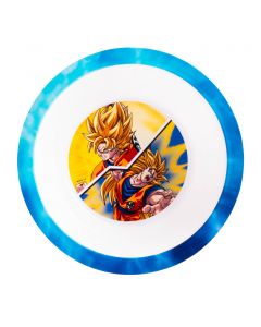 Plato plástico hondo redondo estampado Dragon Ball 6pulg 