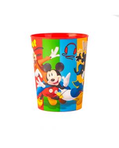 Vaso plástico estampado Mickey whats up Pals rojo