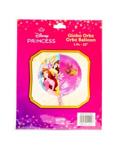 Globo metálico orbz estampado princesas Disney 22pulg