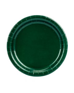 Plato cartón 7pulg verde oscuro
