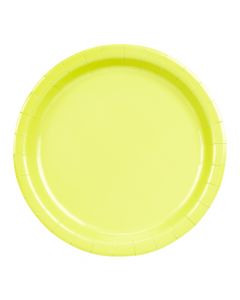 Plato cartón 9pulg verde claro