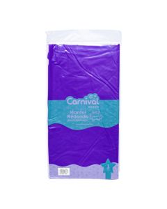 Mantel redondo morado 213m