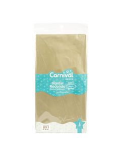 Mantel liso redondo 2.13m gris oscuro