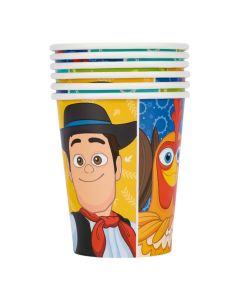 Vaso cartón estampado La Granja 6und surtido