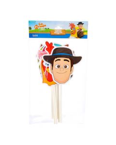 Topper estampado La Granja 6pzas surtido
