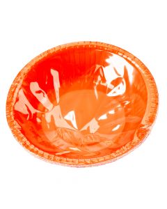Plato hondo liso 7pulg 8pzas rojo