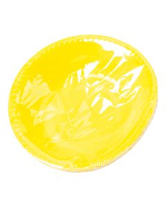 Plato hondo carton liso 7pulg 8und amarillo