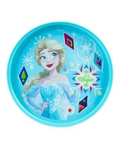 Plato con estampado Frozen turquesa