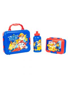 Lonchera estampado Paw Patrol con accesorios 3pzas