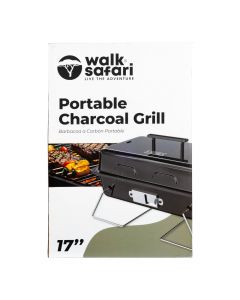 Parrilla portátil metálica negra