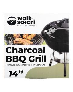 Parrilla portátil compacta negra