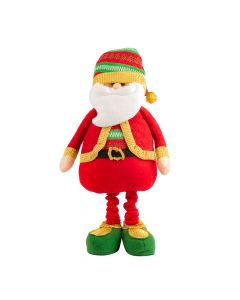 Peluche navideño santa plegable 28x13x66-96cm