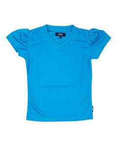 Camiseta escolar de niña celeste