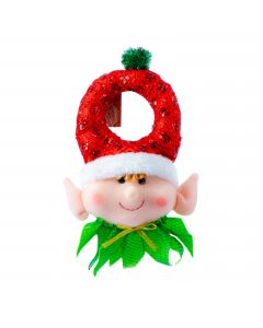 Peluche navideño elfo con escarcha 33.02cm surtido