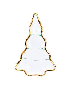 Plato navideño dorado