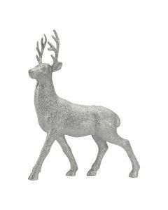 Figura reno navideño escarchado