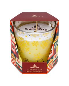 Candela aromática navideña copo