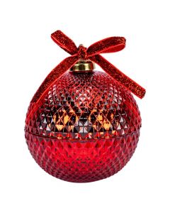 Candela esfera roja