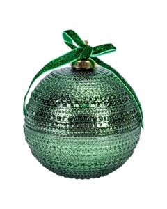 Candela navideña aromática verde