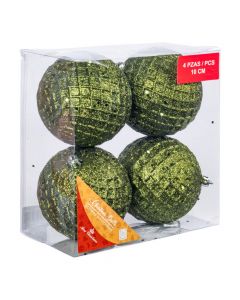 Set de 4 esferas verdes
