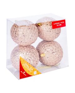Esferas navideñas oro rosa