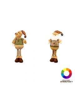 Peluche Santa-oso multicolor