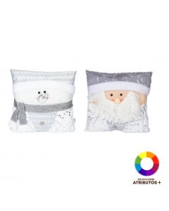Cojín navideño con relieve