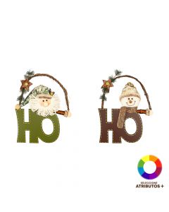 Peluche colgante Santa y nieve