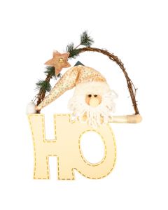 Peluche Santa con letrero