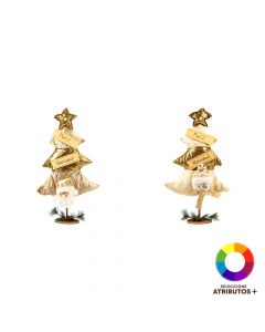Figura navideña multicolor