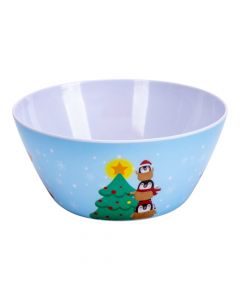 Bowl navideño estampado multicolor