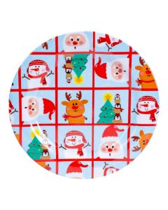 Plato navideño multicolor
