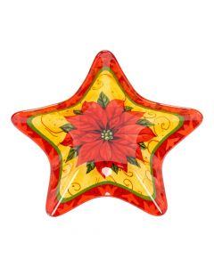 Bowl estrella navideña multicolor