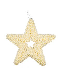 Estrella colgante blanca