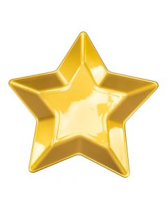 Portaplato estrella dorado