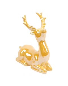 Figura reno navideño beige