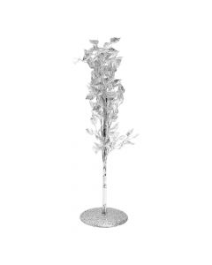 Árbol navideño escarchado plateado