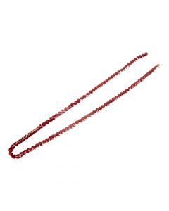 Guirnalda tipo perlas roja