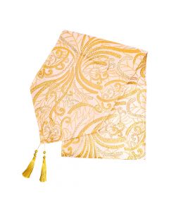 Camino mesa beige dorado